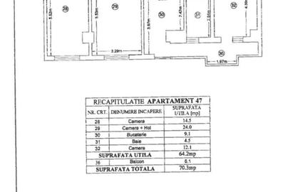 Apartament cu 3 camere în Tătărași - 16