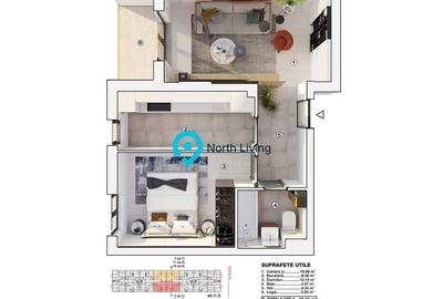 Apartament cu 2 camere în Est - 9