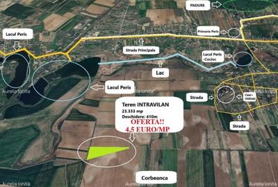 Teren intravilan de 23333 mp, în Periș