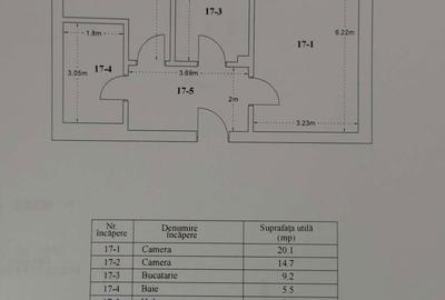 Apartament cu 2 camere decomandat în Cățelu - 3