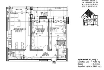 Apartament cu 3 camere decomandat, mobilat în Mihai Bravu - 15