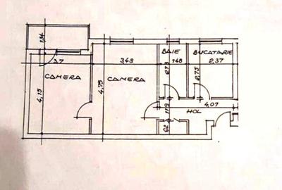 Apartament cu 2 camere în Tudor Vladimirescu