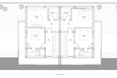 Duplex cu 5 camere cu Teren 200 Mp în Est - 16