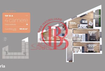 Apartament cu 4 camere în Titan - 3