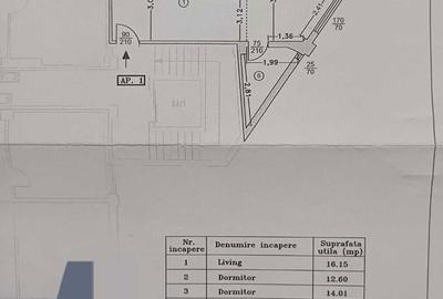 Apartament cu 3 camere în Central - 2