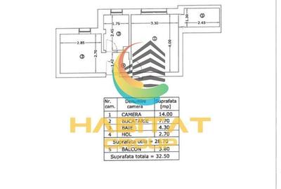 Garsonieră decomandată, mobilată în Nicolae Grigorescu - 2
