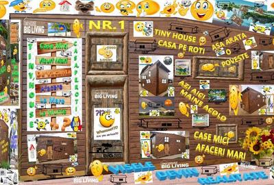 Tiny House Birou Afacere Rulota Mini Casa Mobila Pe Roti Locuit Vacanta Hambar Lemn Din Vis Natura - 3