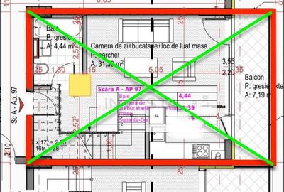 Penthouse cu 2 camere semidecomandat în Sopor - 2