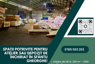 Spații potrivite pentru atelier sau depozit de închiriat în Sfântu Gheorghe!