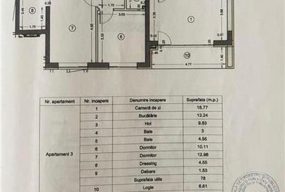 Apartament cu 3 camere decomandat, mobilat în Tractorul - 11
