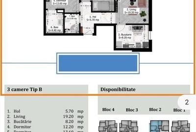 AP. 2 CAMERE CORA ALEXANDRIEI, RATE LA DEZVOLTATOR, BLOC NOU, COMIS 0% - 13