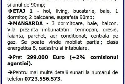 Coiciu, vila cu spatiu P+1+M de vanzare - 9