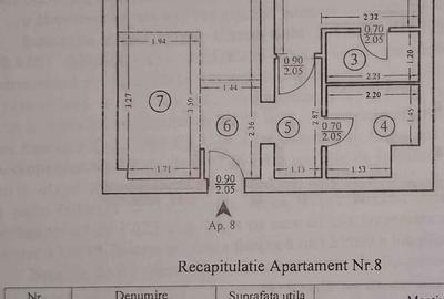 Apartament cu 2 camere în Bularga