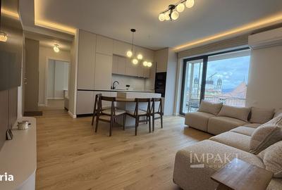 Apartament cu 3 camere semidecomandat în Central