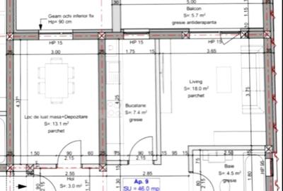 Apartament 1 camera, 46 mp utili zona Braytim-Urseni