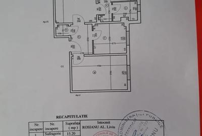 Apartament cu 3 camere semidecomandat în Central