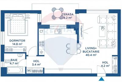 Apartament cu 2 camere în Sisești - 3