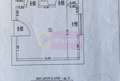 Garsoniera de vanzare in Campina, et. 1 15,83 mp - 9