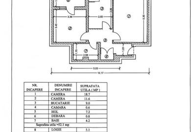 Apartament cu 2 camere decomandat în Malu Roșu