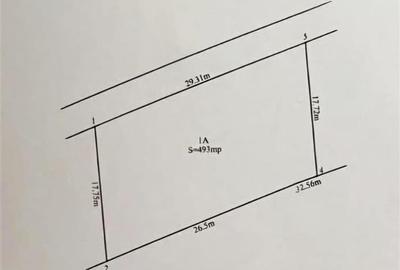 Teren Construcții intravilan de 493 mp, în Nord - 6