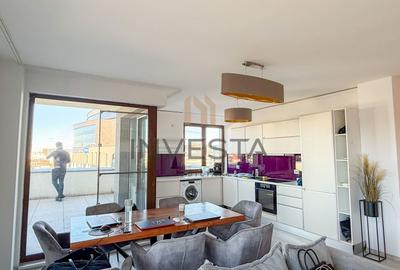 Penthouse 4 camere 120 mp utili + terasa 145 mp! Panorama spre lac! - 2