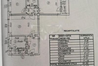 Apartament 3 Camere , Semi-Decomandat , Zona Gazarului - 11
