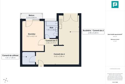Apartament cu 2 camere decomandat, mobilat în Oncea - 11