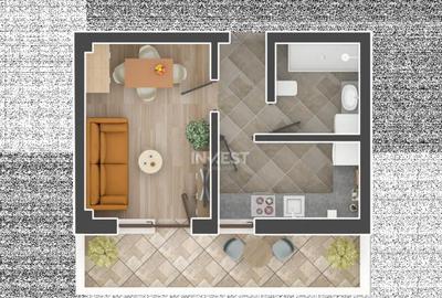 APARTAMENT 1 CAMERA, 30.35 MP UTILI, PARTER, PLATOU GALATA - 2