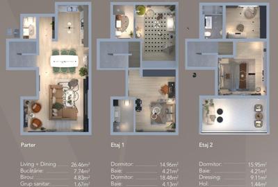 Casă cu 4 camere cu Canalizare în Nord - 2