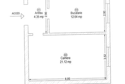 Apartament 2 camere Lunca, Bulevard (zona LMF) - 4