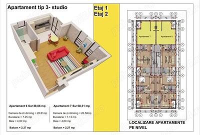 Apartament cu 2 camere semidecomandat în Central - 5