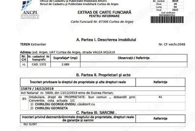 Teren de 2089 mp, în Vest - 2