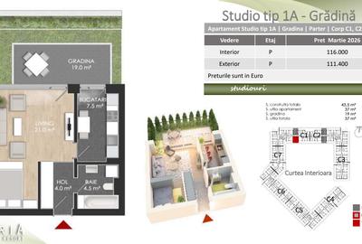 Garsonieră decomandată în Chitila - 19