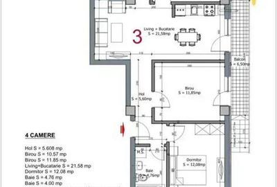 Apartament cu 4 camere în Central - 6