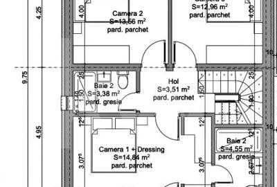 Casa 4 cam.+ teren de vanzare in Cartierul Turnisor, Zona Exclusivista - 3