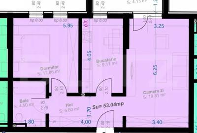 Apartament cu 2 camere decomandat în Aradului