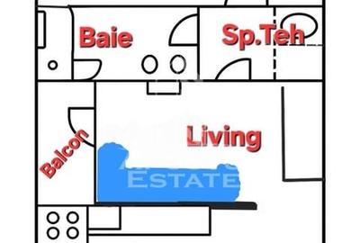Apartament cu 2 camere, semidecomandat, etajul 2, centrala proprie - 11