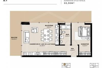 Apartament 2 camere, zona Garii, imobil de lux cu Mall la primele etaje ! - 5