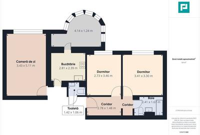Apartament cu 3 camere decomandat în Podgoria - 2