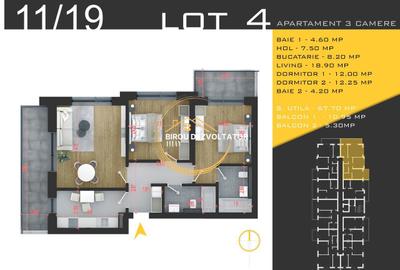 Apartament cu 3 camere în Titan - 2