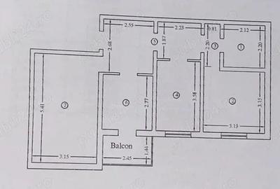 Apartament cu 3 camere decomandat în Moara de foc - 8