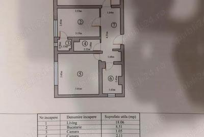 Anda, 2 camere, decomandat, nemobilat, gaze, parter, inchirieri - 12