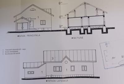 Tărtășești - casă pe parter, 4 camere, 2 băi, garaj. - 1