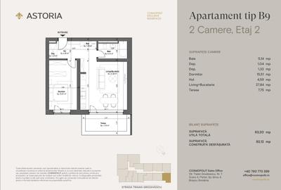 APARTAMENT DE 2 CAMERE - ZONA CENTRALA - COSMOPOLIT ASTORIA - 3