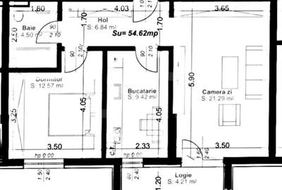 Apartament cu 2 camere semidecomandat în Aradului - 1