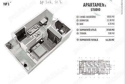 Apartament cu 2 camere decomandat în Central - 3