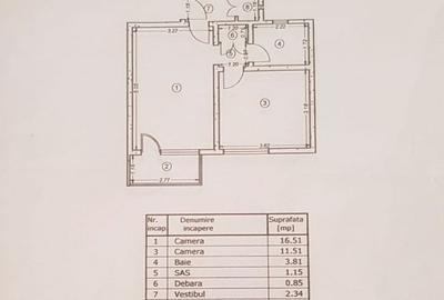 Apartament cu 2 camere semidecomandat în Obor