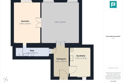 Apartament cu 2 camere circular, mobilat în Central - 11