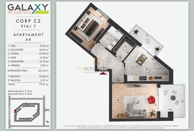 Apartament 2 camere, terasa ampla, parc Tudor Arghezi - 8
