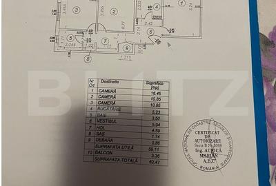 Apartament de 3 camere, 63 mp, etaj intermediar, Titan - 15